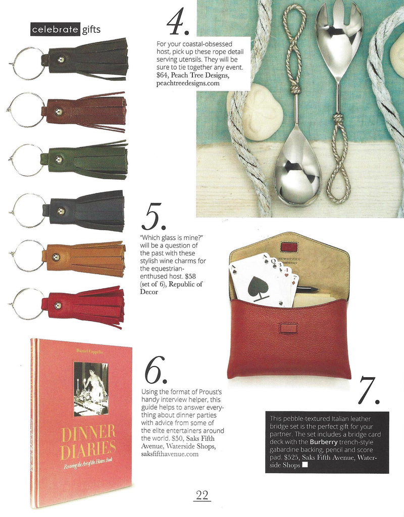 Leather Wine Charms Feature