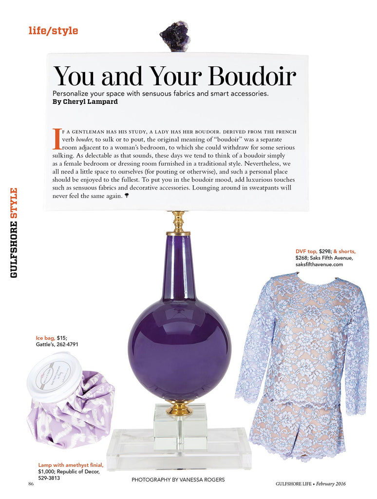 Purple Lamp Feature