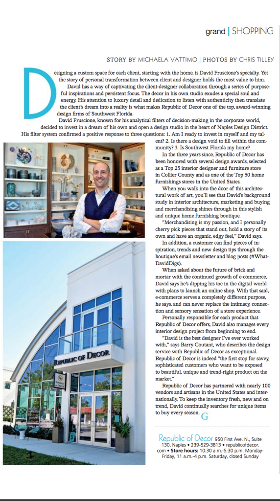 Grandeur Magazine Feature