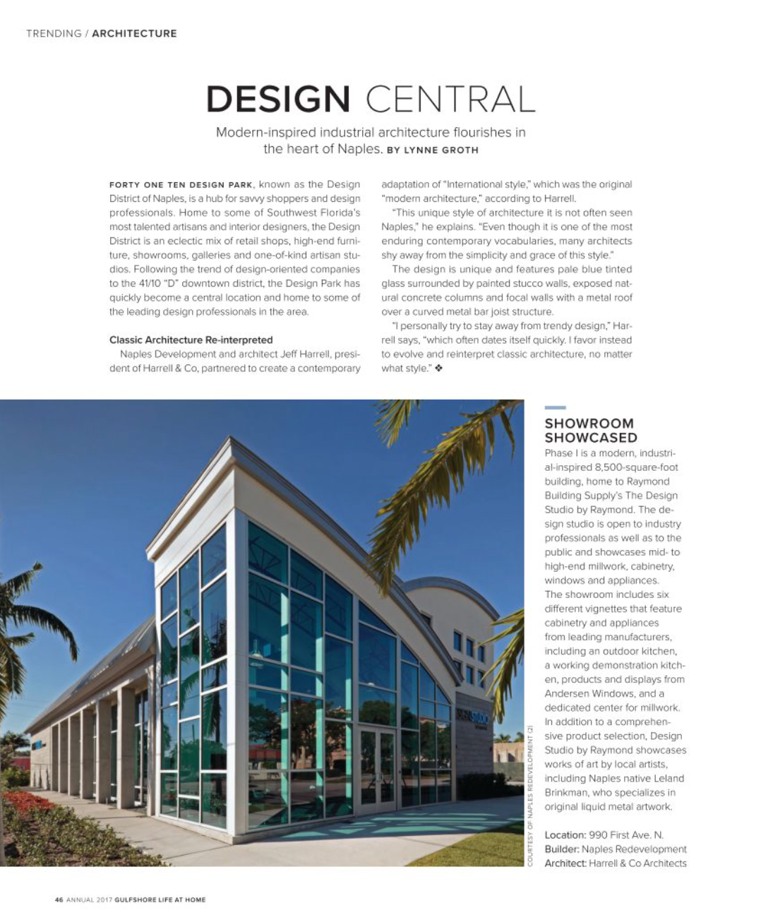 Republic of Decor, owned by David Fruscione (interior designer) in Naples, Florida, is featured by the Design District for Design Central
