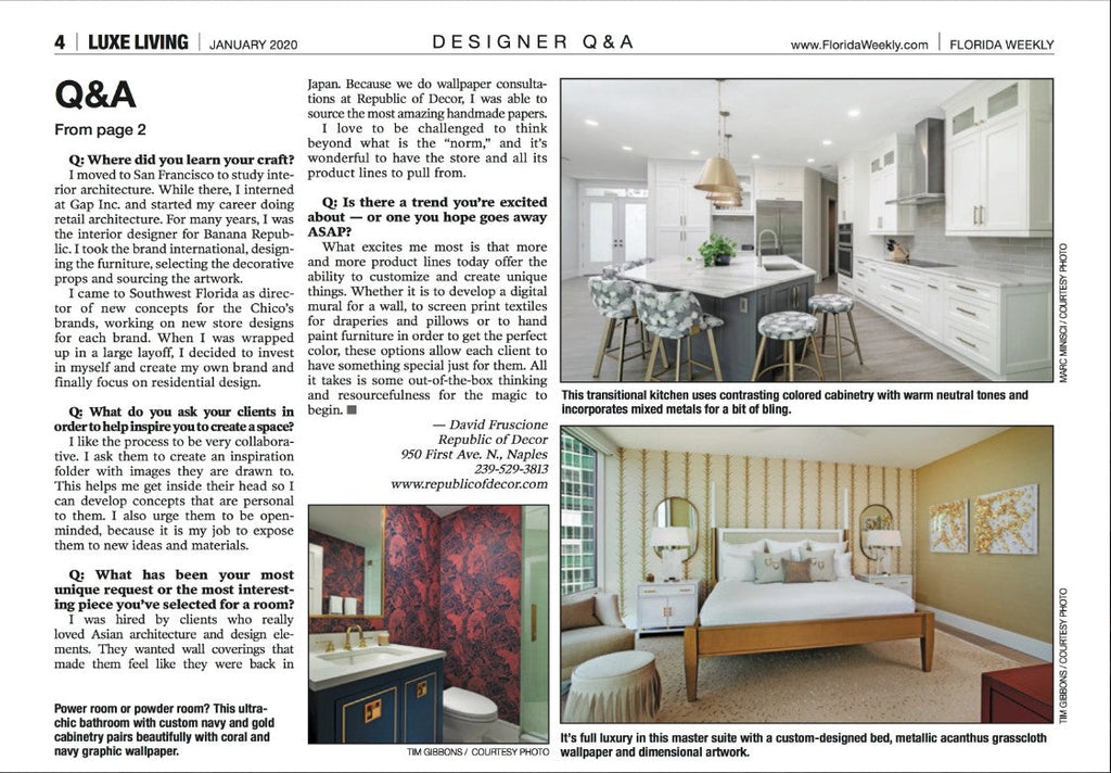 Luxe Living - Designer Q & A