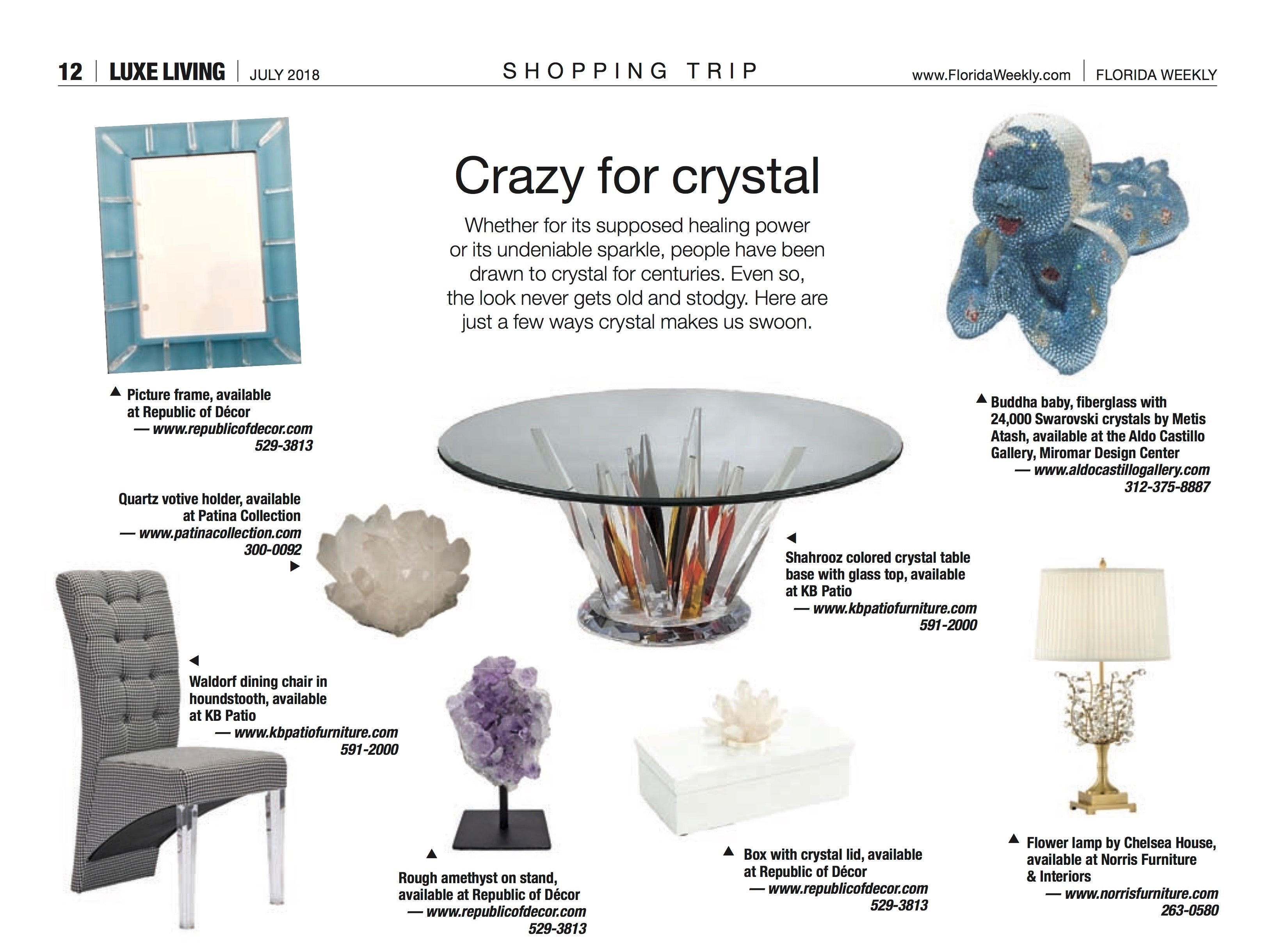 Luxe Living Crystals Feature