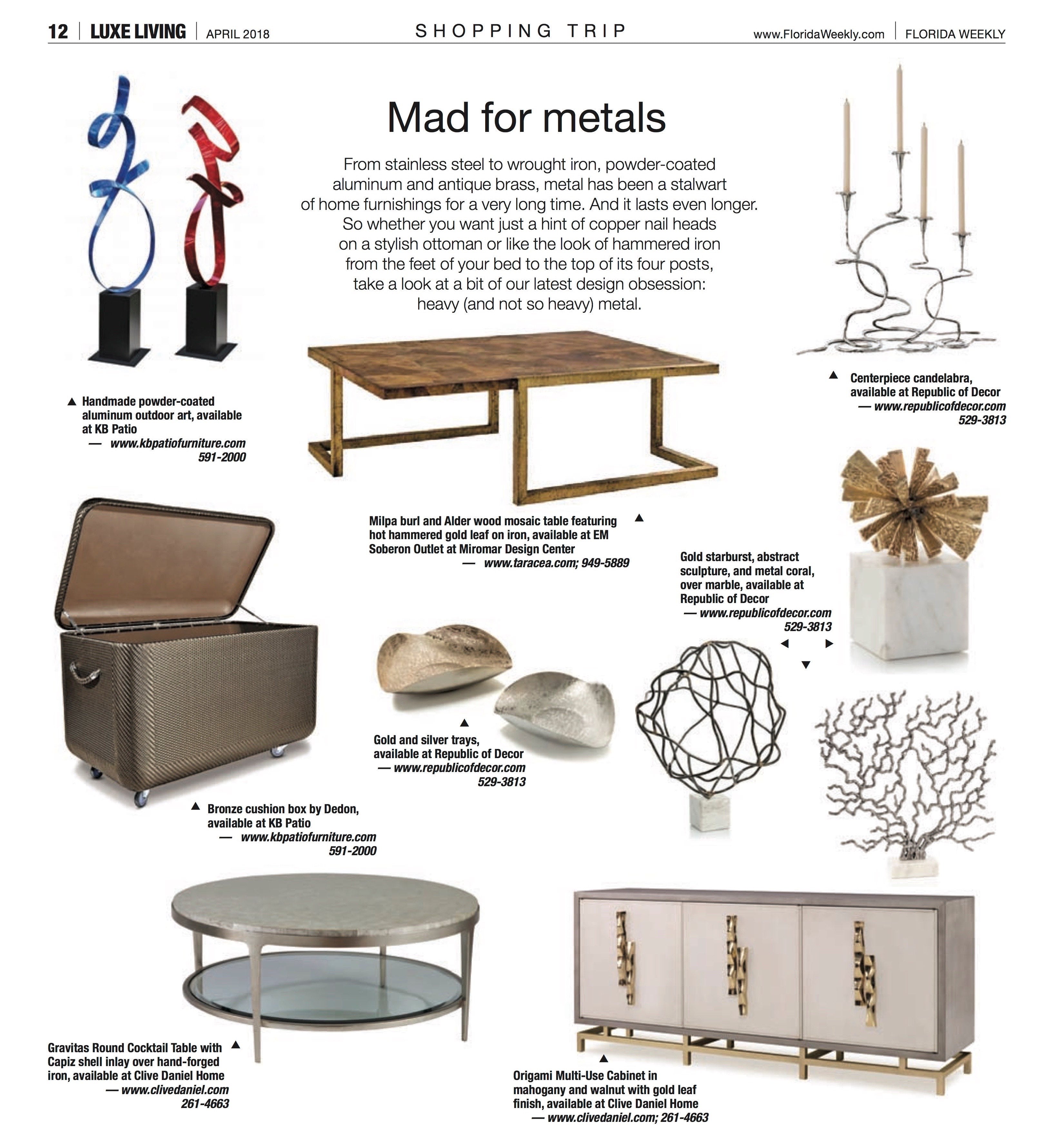 Luxe Living Metals Feature