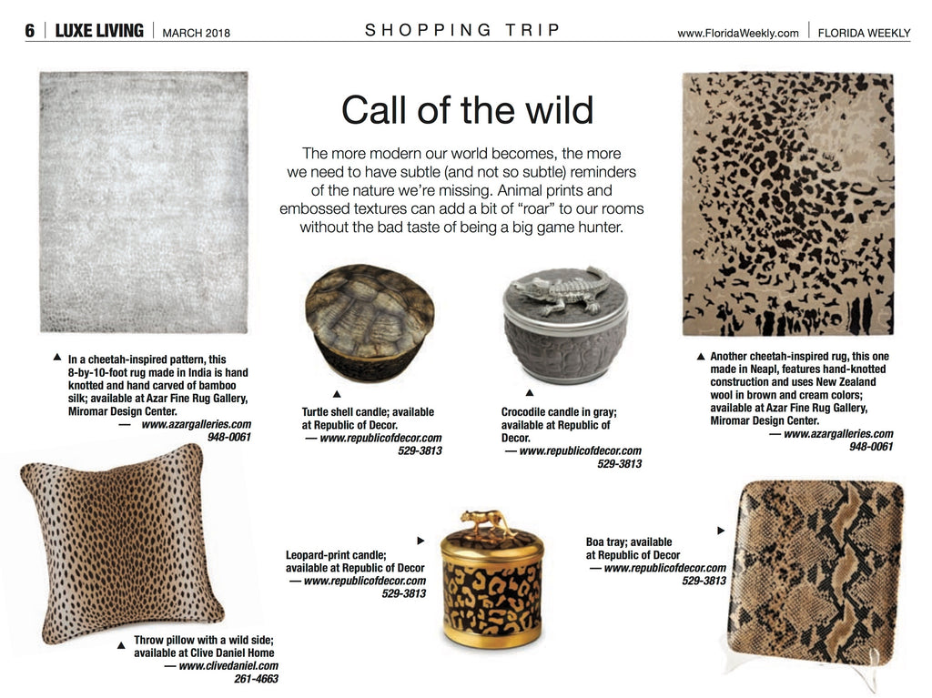 Luxe Living Animal Print Feature