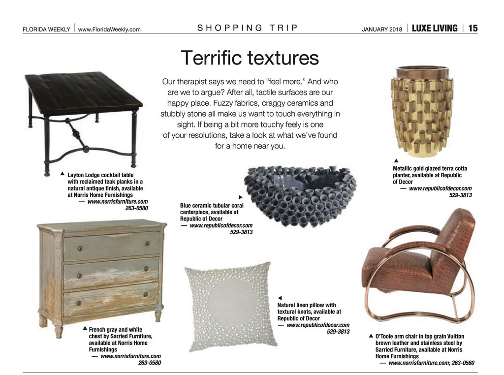 Luxe Living Textures Feature