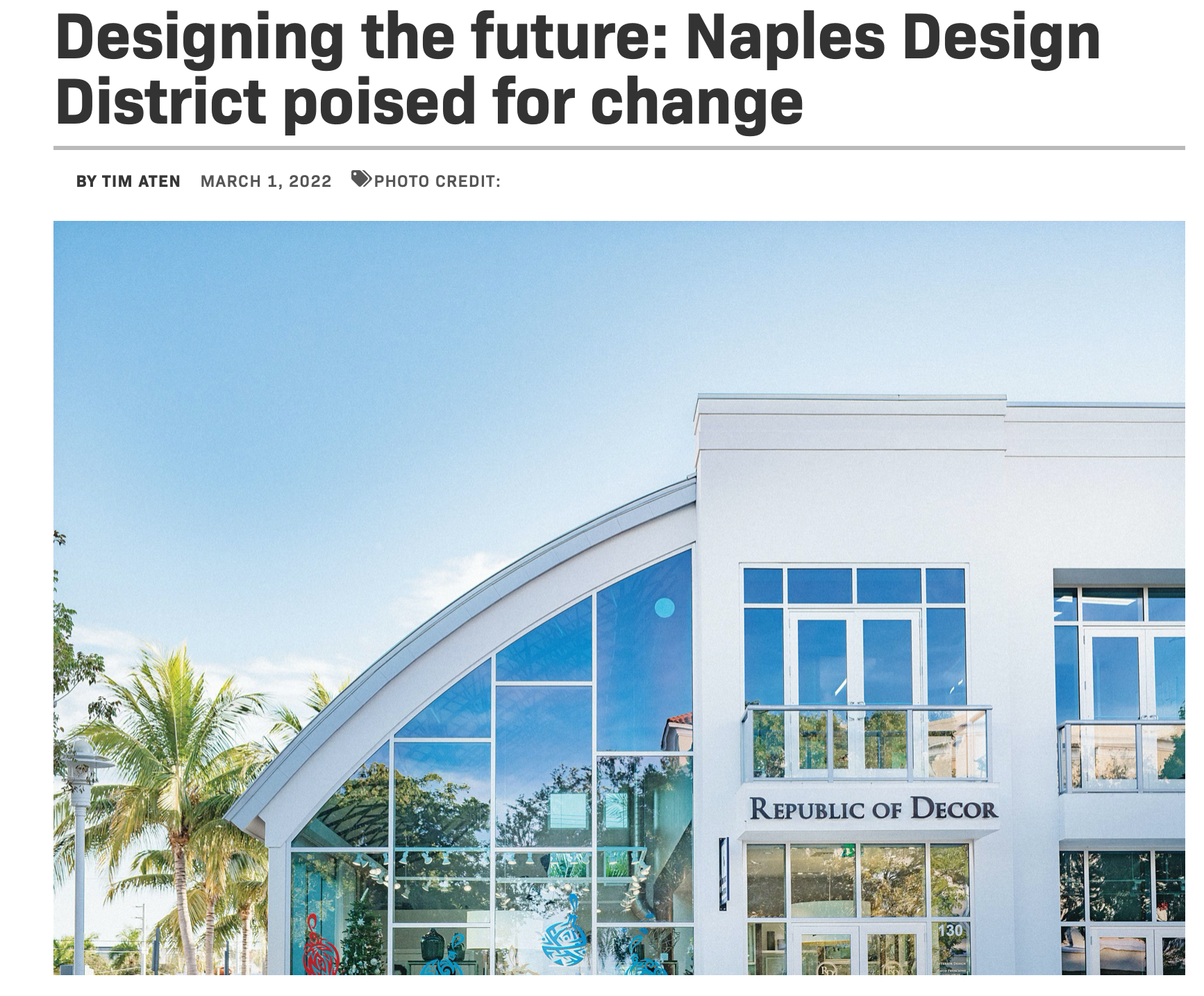 Designing the future: Naples Design District poised for change