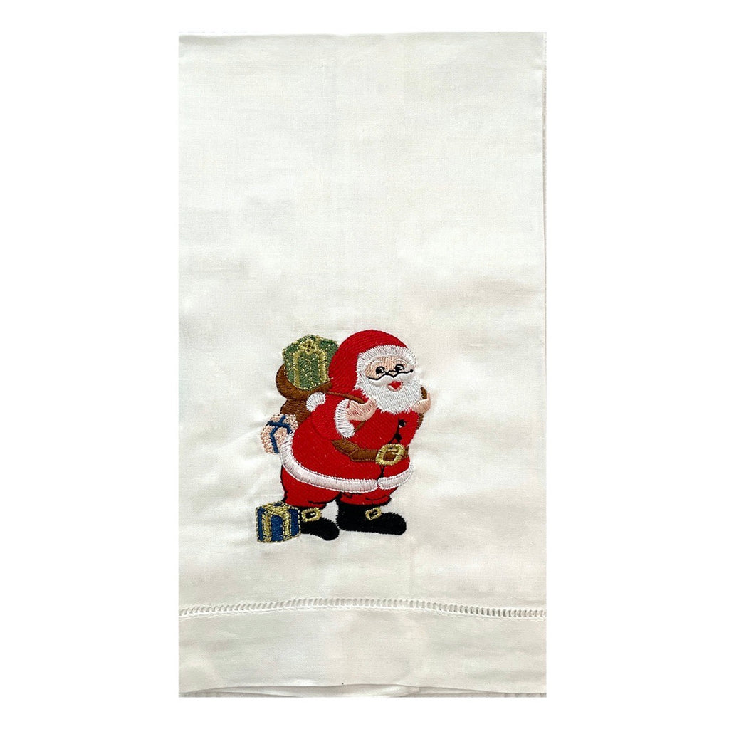 Embroidered Santa Towel