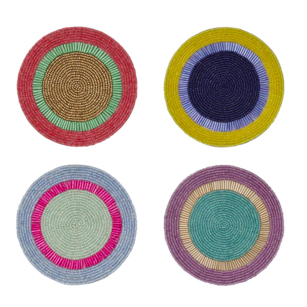 Colorful Beaded Coasters