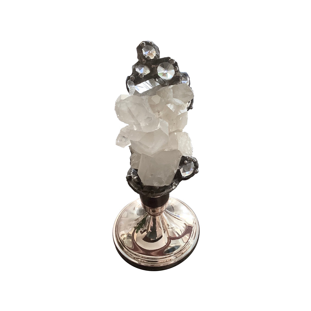 Crystal Silver Sculpture