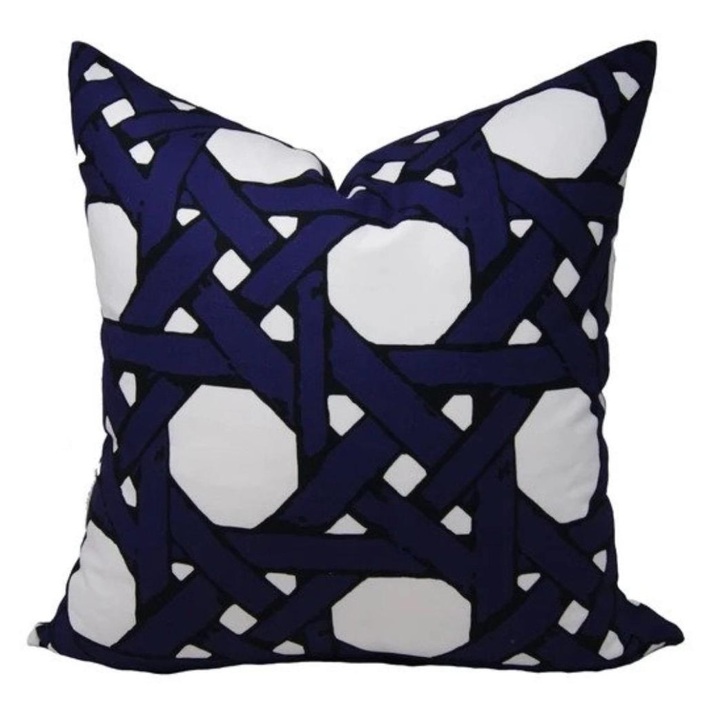 Blue Cane Pillow