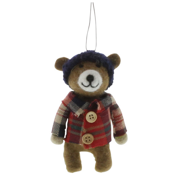 Lumberjack Bear Ornament