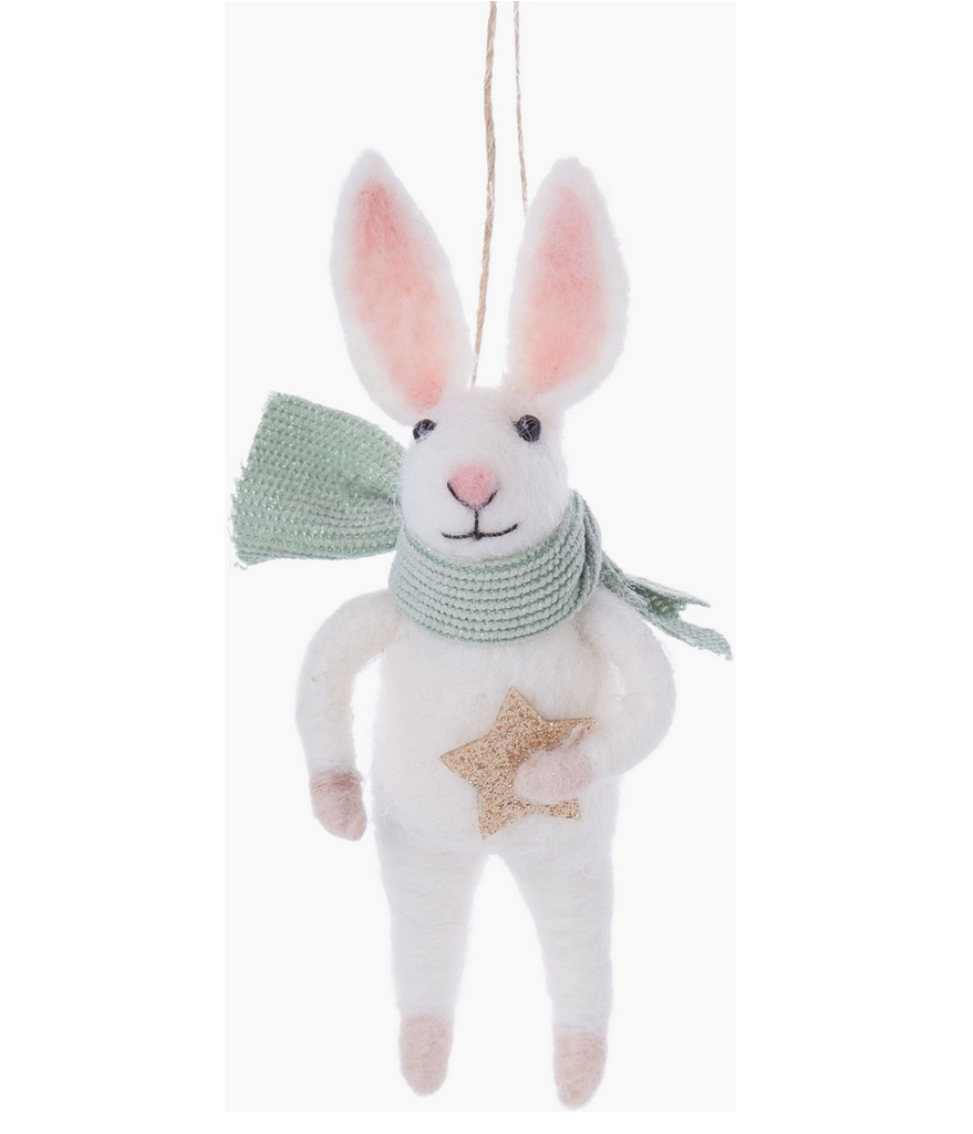 Bright Star Bunny Ornament