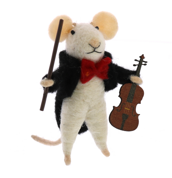 Violin Mouse Ornament